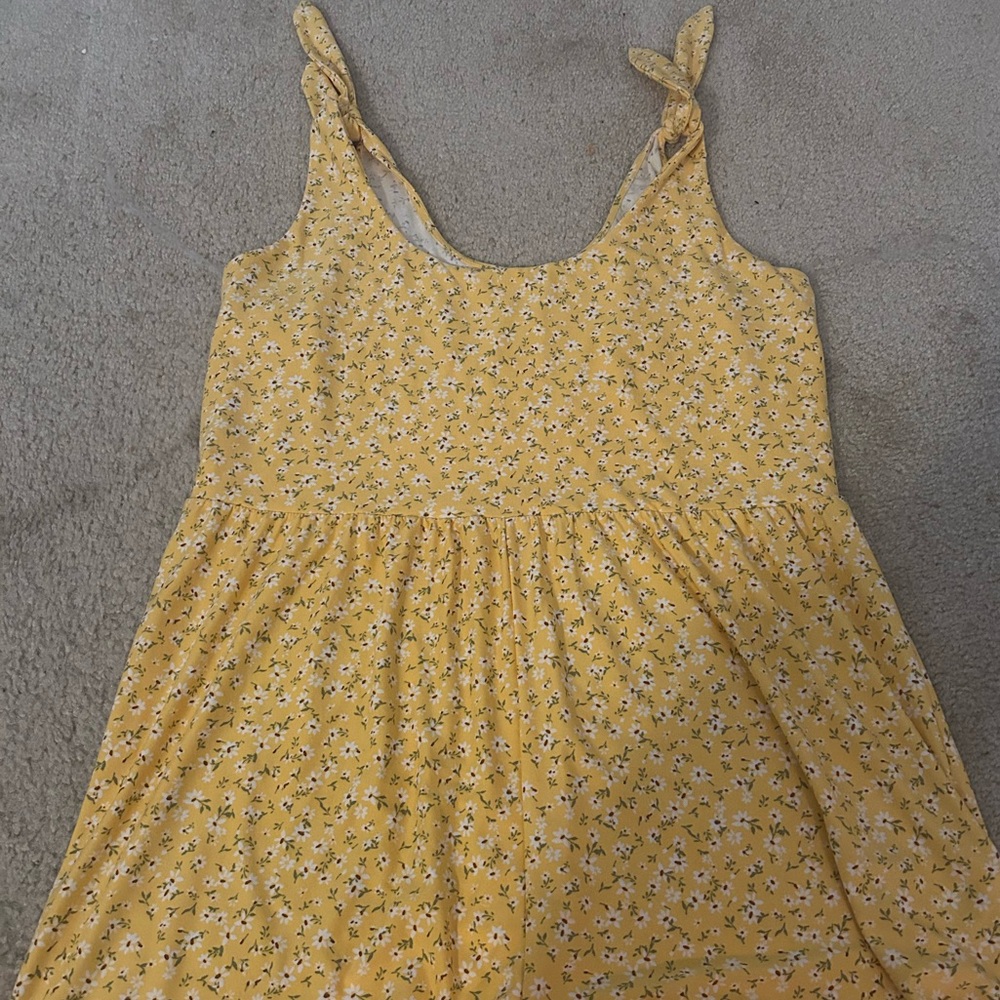 Yellow flower romper